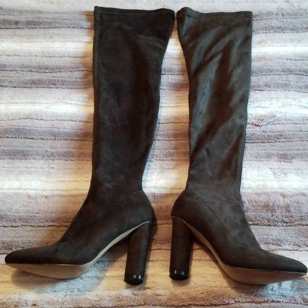 MAO Never worn Olive green over the knee boots - Picture 1 of 8
